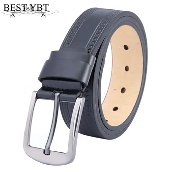 

Best YBT Men Belt Imitation leather Alloy Pin Buckle Belt Business affairs Simple Fashion Casual High Quality New Arrive Belt