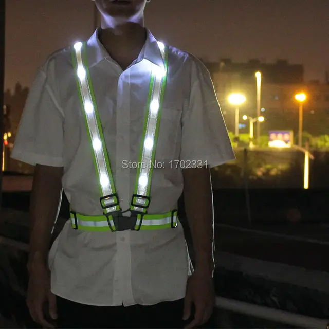 Gilet lumineux réfléchissant à LED, lampe de poitrine, Charge USB, pour  Camping, pêche, cyclisme, lumière - AliExpress
