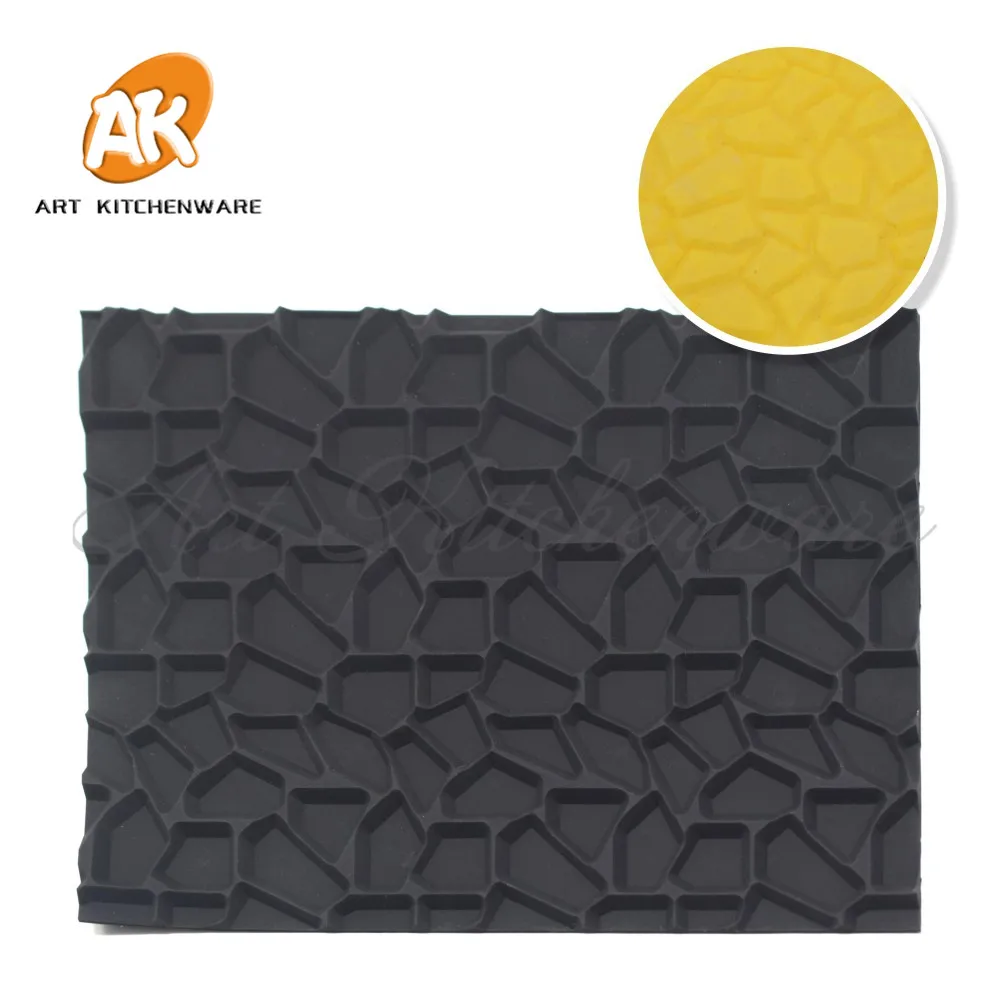 

New DIY Silicone Impression Mat Cake Mousse Mat Crack Texture Mousse Mold Cake Decoration Cake Mold Lace Mat Baking Tools MCT-10