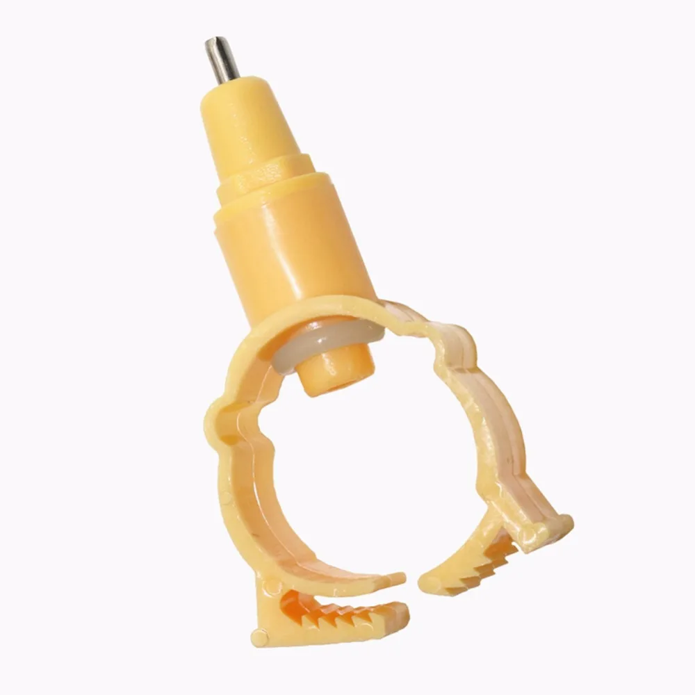 10 шт. 25 мм куриная поилка для перепёлок желтые автоматические питьевой фонтаны применимые к диаметру трубы 25 мм