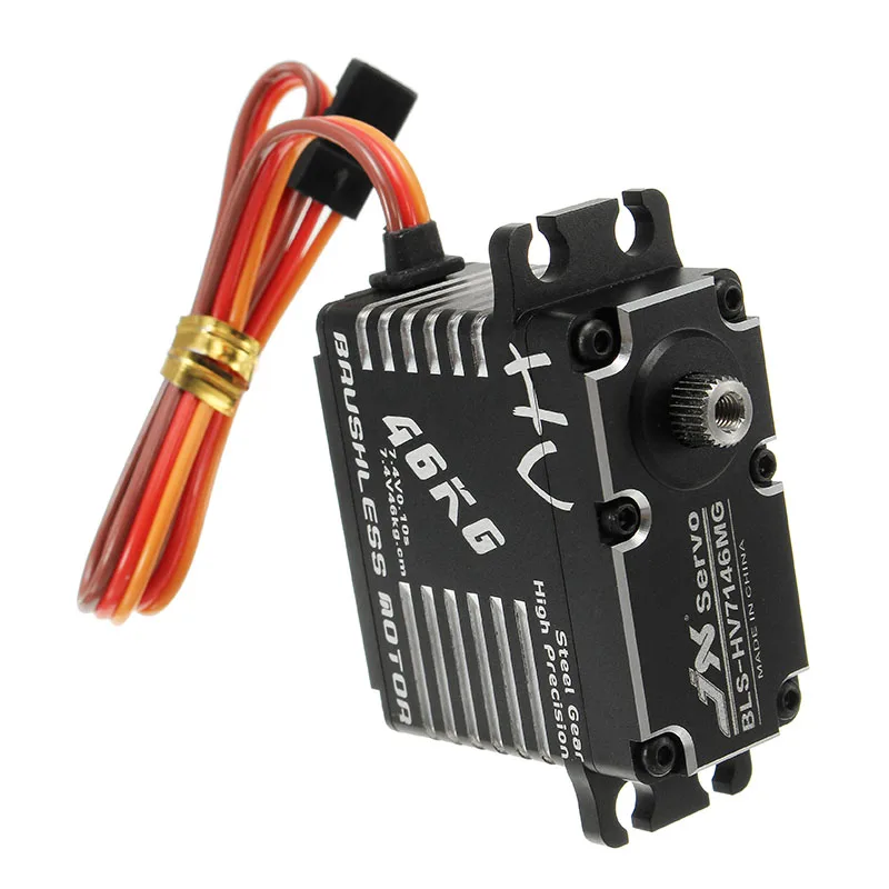 

High Quality JX BLS-12V7146 46KG 12V 180 Degrees HV Steel Gear Digital Brushless Servo For RC Robot Helicopter Parts Accs Servos