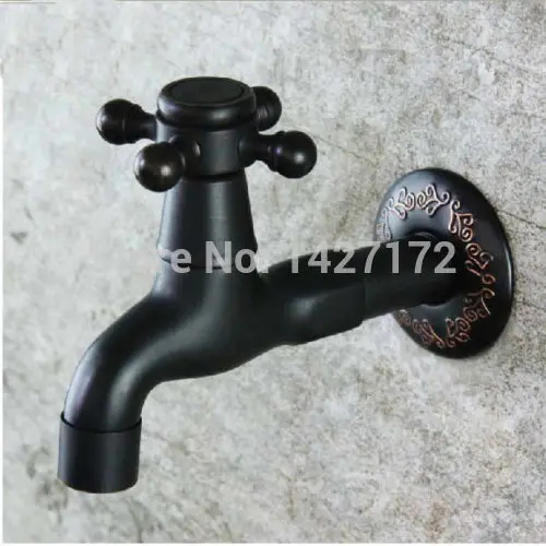 

Bathroom Wall Mounted Oil Rubbed Bronze Washing Machine Faucet Only For Cold Water
