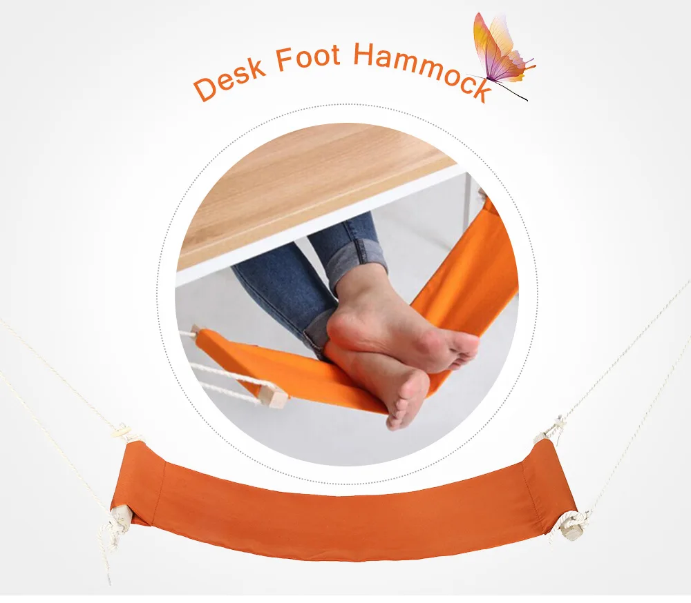 Heel & Feet Hammock Foot Rest ,Best Under Desk Foot Hammock