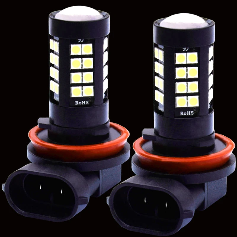 

2PCS H8 H11 H9 HB4 9006 LED Front Fog Lights 1800LM 6000K 43 SMD 3030 LED White Car Anti Fog Driving Lamp Auto Leds Bulb 12V 24V