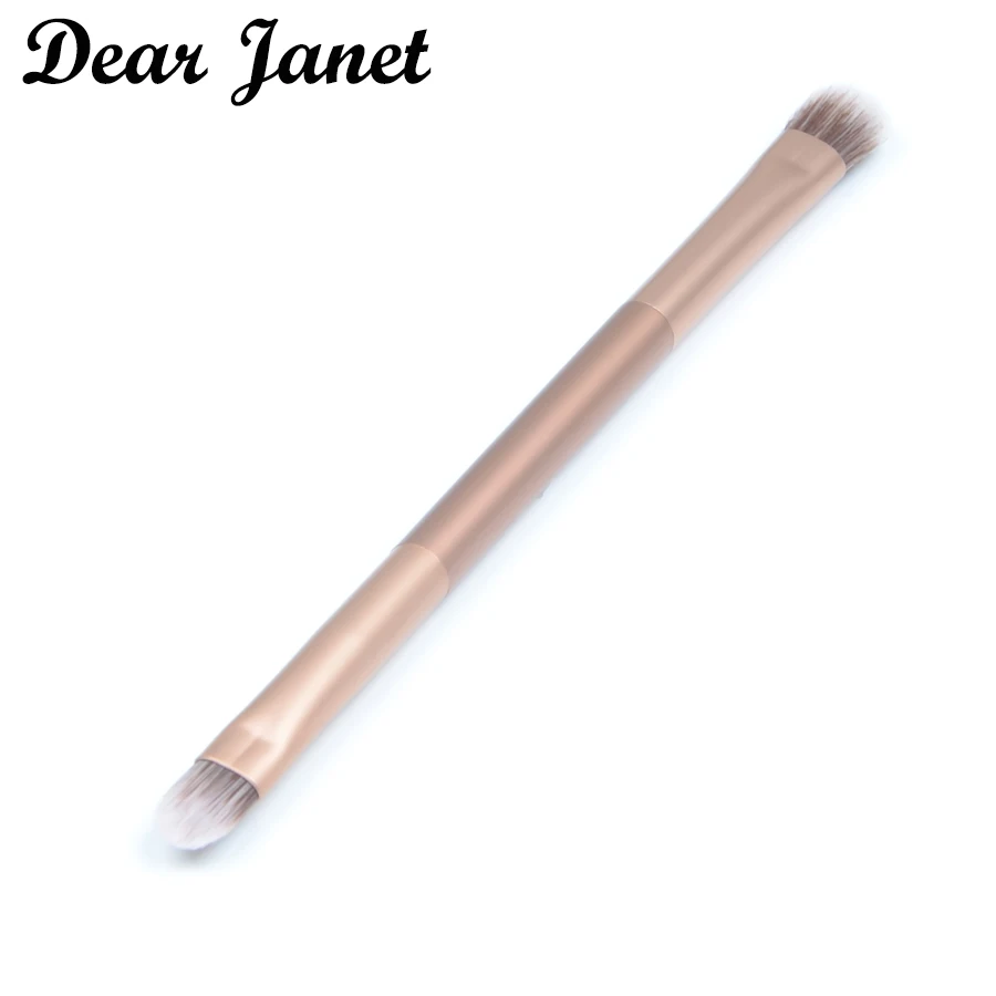 

1pc double-ended brushes Pro make up brushes Eye shadow + concealer brush Metal handle with synthetic hair