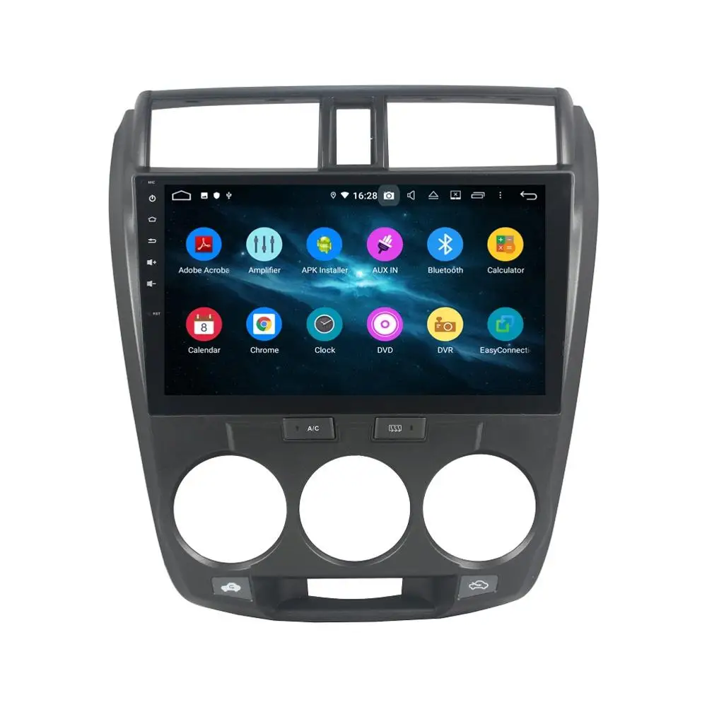 Top 4GB+32GB Octa Core 2 din 10.1" Android 9.0 Car Radio DVD Player for Honda CITY 2006-2013 GPS Bluetooth 4.2 WIFI USB Mirror-link 2