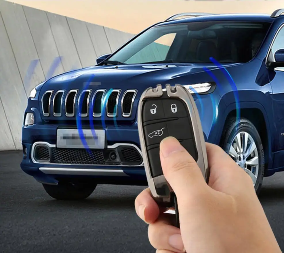 Чехол для ключей из оцинкованного сплава цепь Jeep Grand Cherokee Compass Patriot Renegade Dodge Challenger