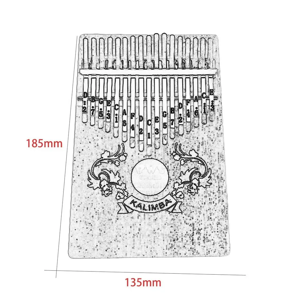 10/17 ключи карманный размер калимба большой палец пианино Пальчиковое пианино калимба для начинающих портативный инструмент Лидер продаж Прямая поставка
