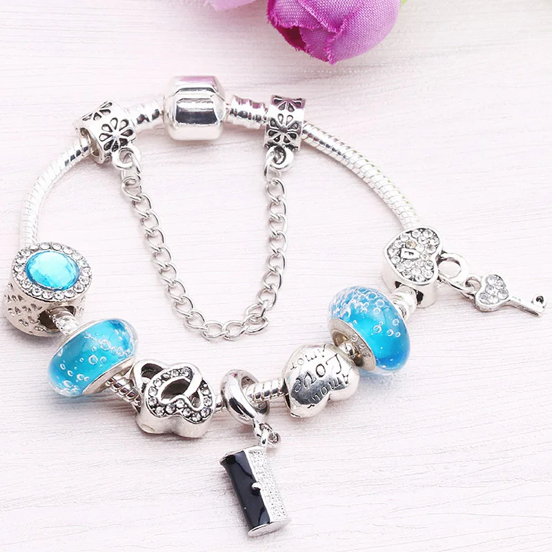 Wholesale Lots European Charm Beads Barrel /"DOG MOM/" Carved Message