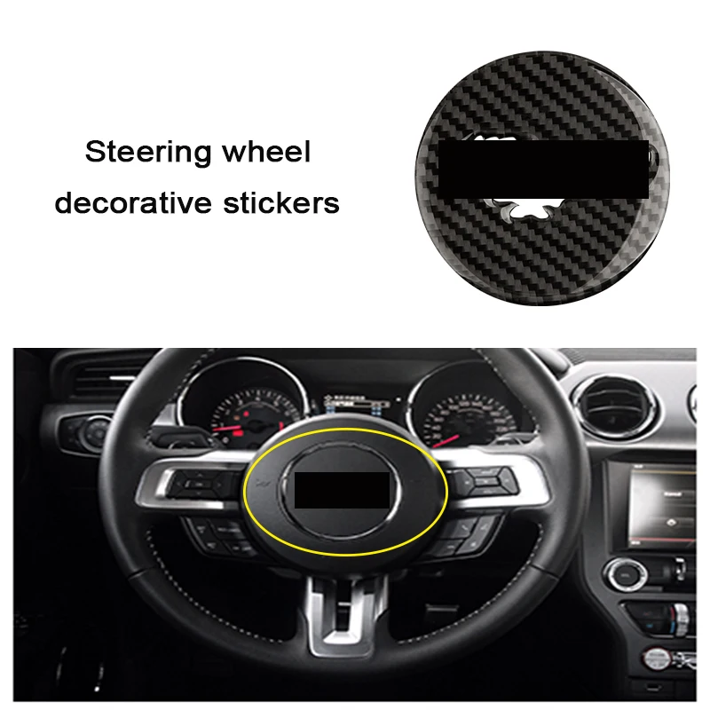 CNPARTS 3 шт. автомобильные аксессуары Чехлы для Ford Mustang 2015 2016 2017 GT500 GT 350 отделка из
