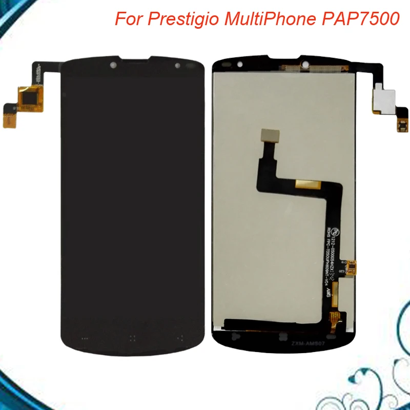

100% Tested 5" Lcd For Prestigio MultiPhone PAP7500 LCD Screen Display with Touch screen Digitizer Assembly