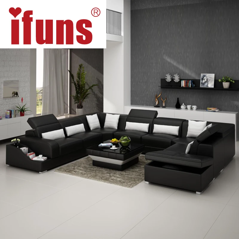 Modern Contemporary Leather Corner Sofas L Shaped
