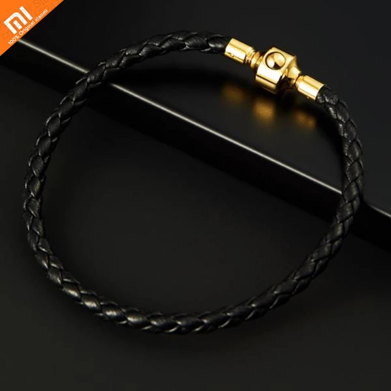 Xiaomi mijia youpin ретро кожаный браслет из телячьей кожи с поворотным замком и пряжкой