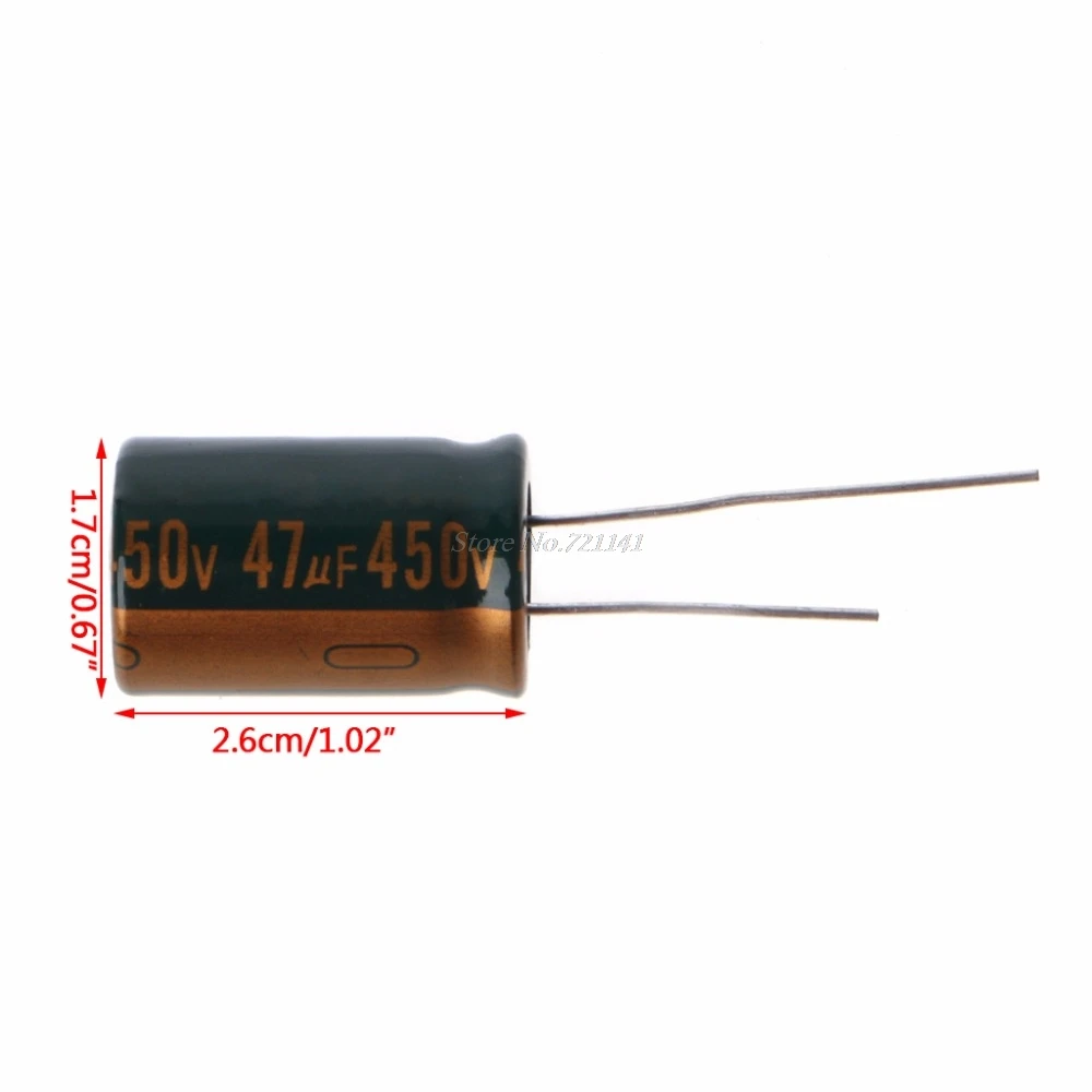 450V 47 мкФ емкость электролитический радиальный конденсатор высокая частота низкая ESR