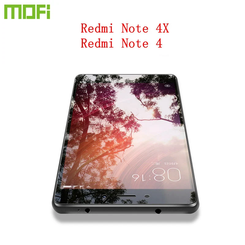 Xiaomi Redmi Note 4 закаленное стекло 4X защита для экрана Mofi 2.5D полное покрытие
