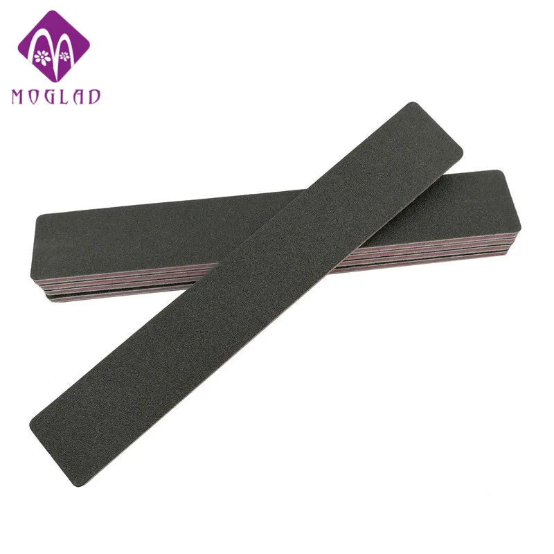 

5pcs/lot Nail Art Sanding Salon Buffer Nail Files Black Square sharp Sandpaper Manicure UV Gel Polisher for nail art tools