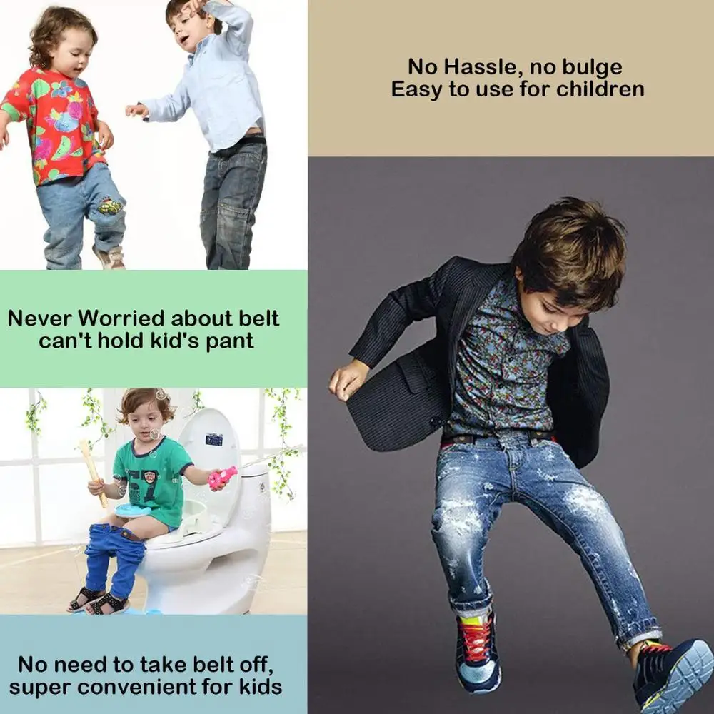 Nylon Belts 15 Styles Child Buckle-Free Elastic Belt No Buckle Stretch Belt For Kids Toddlers Adjustable Boys and Girls