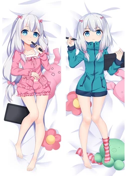 

Japanese Anime Eromanga Sensei Izumi Sagiri Pillowcase Hugging Body Pillow Case Cartoon Pillow Cover Throw Dakimakura Cover