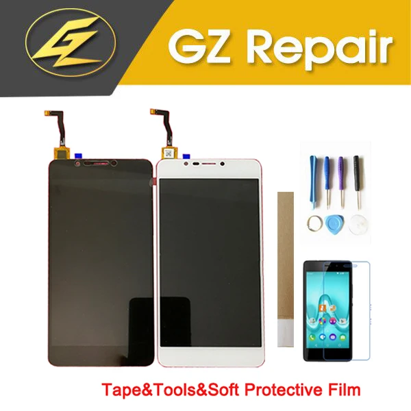 

Original Quality 5.5" For Wiko Tommy 2 Plus LCD Display With Touch Sensor Glass Digiziter Assembly Black White Color With Kits
