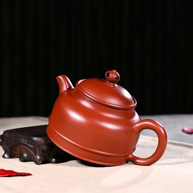280 мл исинский чайник Цзы-Ша знаменитый мастер все ручной работы Da Hong Pao Foyuan чайник кунг-фу Фиолетовый Глиняный Чайник