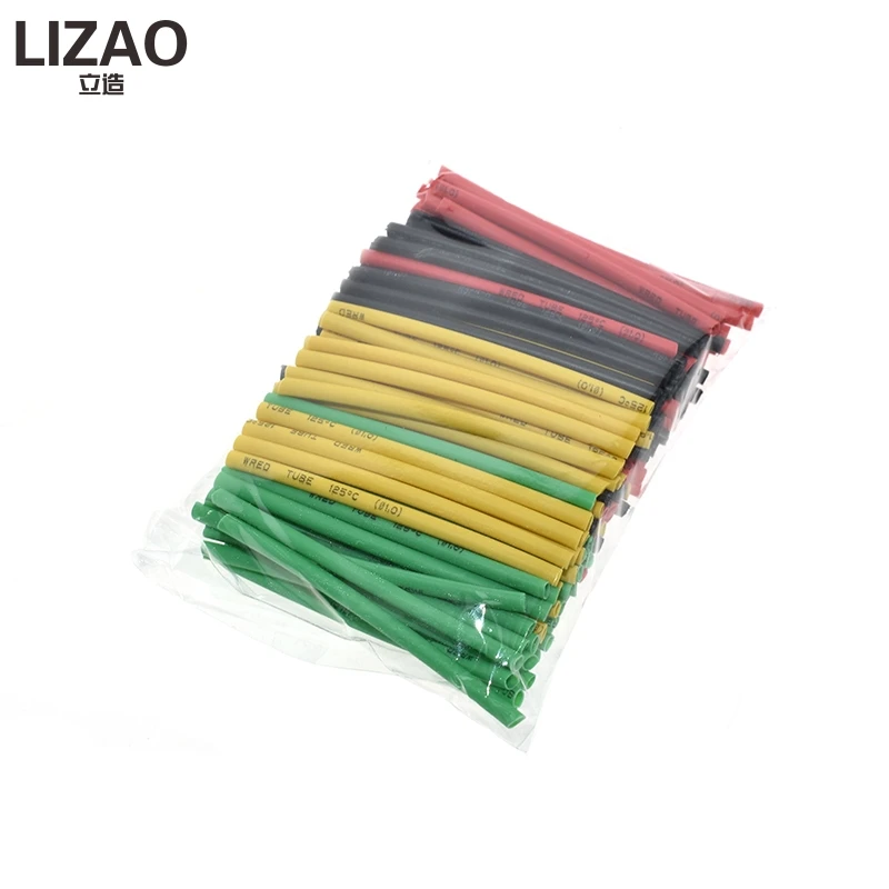 127Pcs / 328Pcs Car Electrical Cable Tube kits Heat Shrink Tube Tubing Wrap Sleeve Assorted 8 Sizes Mixed Color