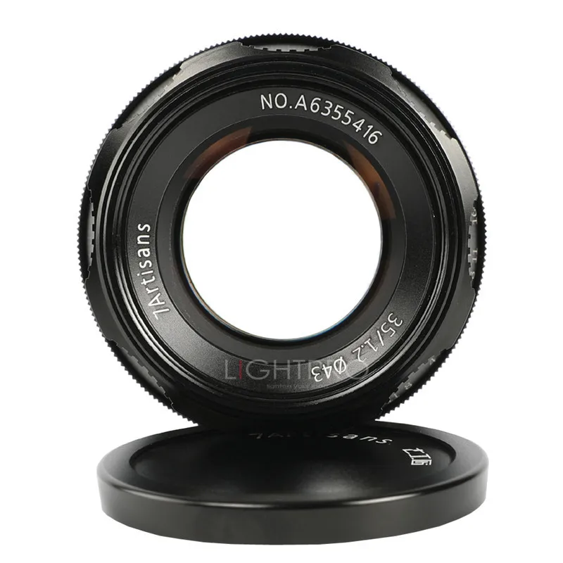 7artisans 35mm F1.2 Prime Lens for Sony E-mount / for Fuji XF APS-C Mirrorless Camera Manual Focus Fixed Lens A6500 A6300 X-A1