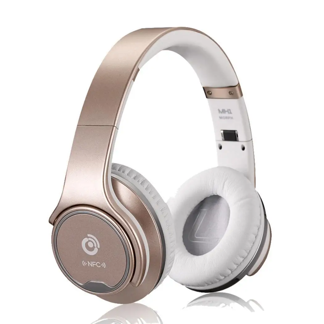 

Wireless Bluetooth Headphones Binaural Stereo Headband Earphones Earpieces Over-ear Noise Reduction Headsets FM Radio with Mic