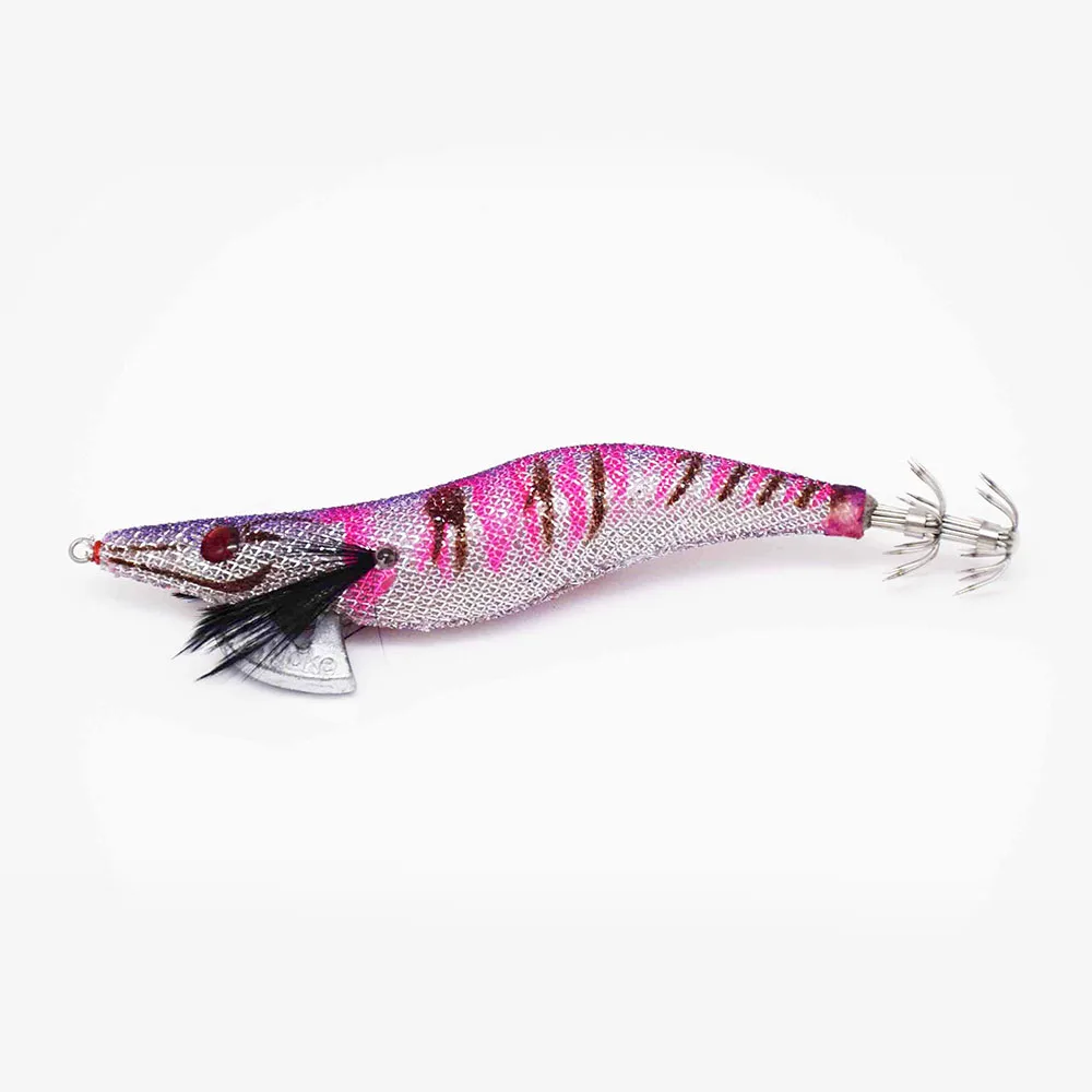 Segnuelos de Pesca baratos SW plomo Sinker calamar gancho Jigs pulpo Cuttlefish camarones cebos 3D ojos segnuelos luminosos - Цвет: Цвет: желтый