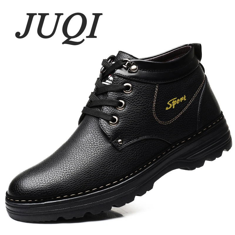 

Men Winter Boots Men High Quality Snow Boots Plush Inside Antiskid Bottom Keep Warm Waterproof Winter Boots Men