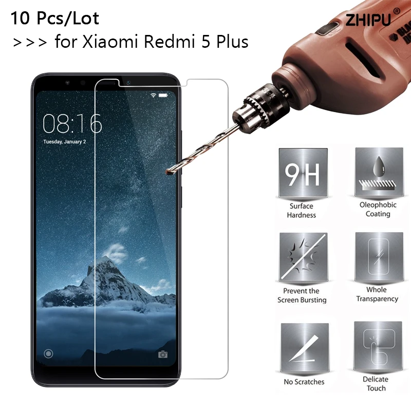 10 шт./лот Премиум закаленное Стекло для Xiaomi Redmi 5 плюс 99 дюймов Экран протектор