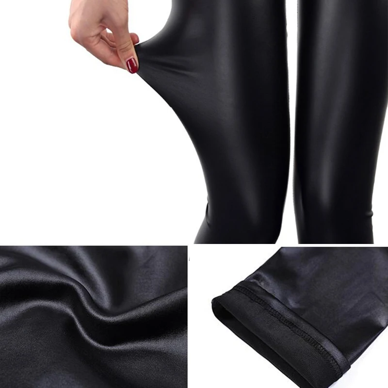 aerie leggings S-5XL High Waist Faux Leather 2020 Fashion Sexy Thin Black women  Leggings Stretchy Push Up Leggings Plus Size leggings for women