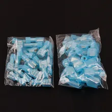 100pcs/50pairs Male& Female Nylon Crimp Terminator Kit Blue 16-14AWG Fully Insulated Butt Electrical Wire Cable Connectors