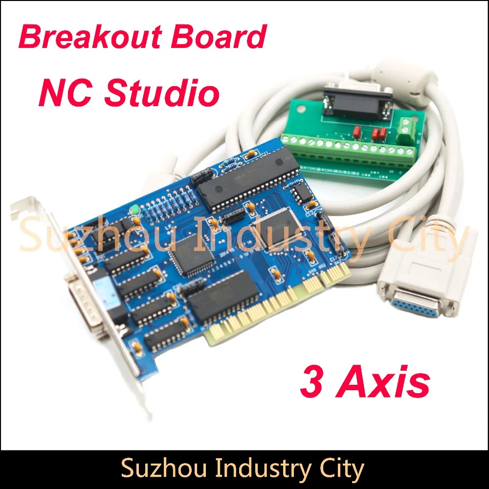 Плата управления ЧПУ NC Studio 3 оси PCI motion control card для станка с плата Интерфейс адаптер