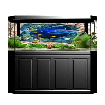 

183cm/76cm Length New Aquarium Background Poster Decoration Fish Tank Wall Background Picture Ocean Fish Aquarium Decor MA15