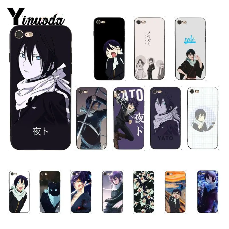 

Yinuoda Noragami yato Anime Newly Arrived Black Phone Case for iPhone 8 7 6 6S 6Plus X XS MAX 5 5S SE XR 10 Cover
