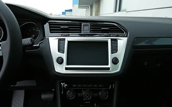 

2017 For Volkswagen Tiguan Car Styling Interior Dashboard Navigation GPS Display Cover Frame Decor Trim