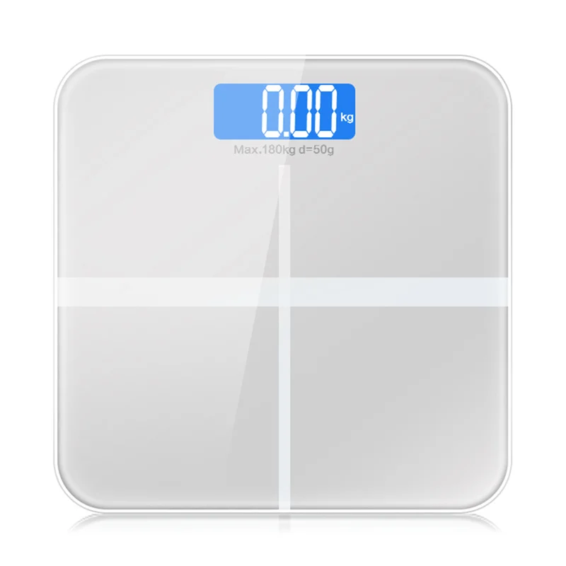 GASON A1 ЖК-дисплей бытовой электронный цифровой ванной определение веса весы машина для ванной комнаты Баланс весы Продукты Инструменты 180 кг - Цвет: Серебристый