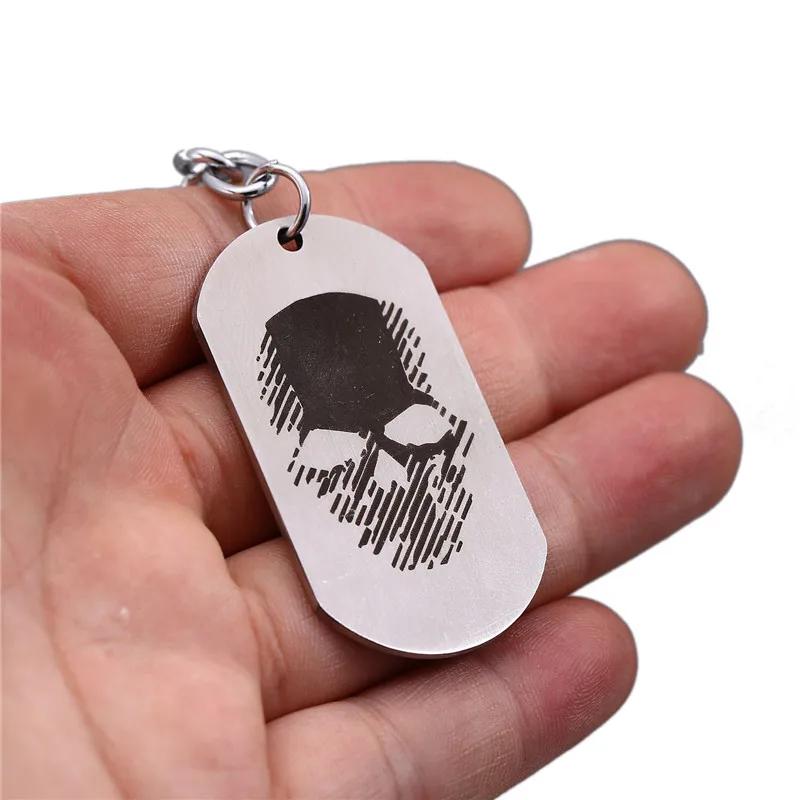 

HSIC Ghost Recon Wildlands Keychain Dag Tag Key Ring Holder Tom Clancy Metal Alloy Key chain Men Jewelry Chaveiro HC12228