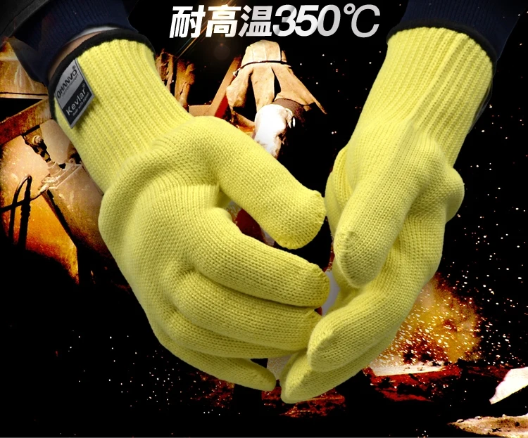 

Aramid Fiber Safety Glove Max 350 Centigrade Heat Resistant Work Gloves
