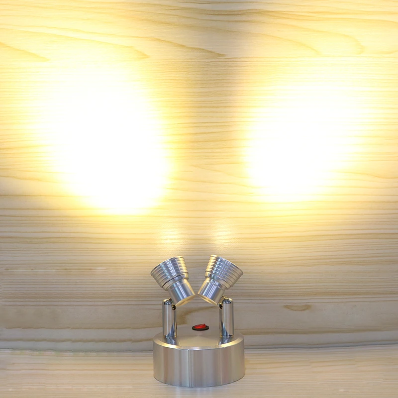 Беспроводная 6 Вт светодиодный подсветка для фотографий Регулируемая портативная лампа на батарейках Ювелирная Кнопка магазин винный