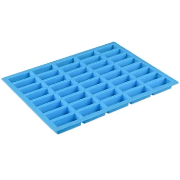 

Wholesale 100pcs/lot 40 holes silicone square chocolate mold cookies ice cube mould