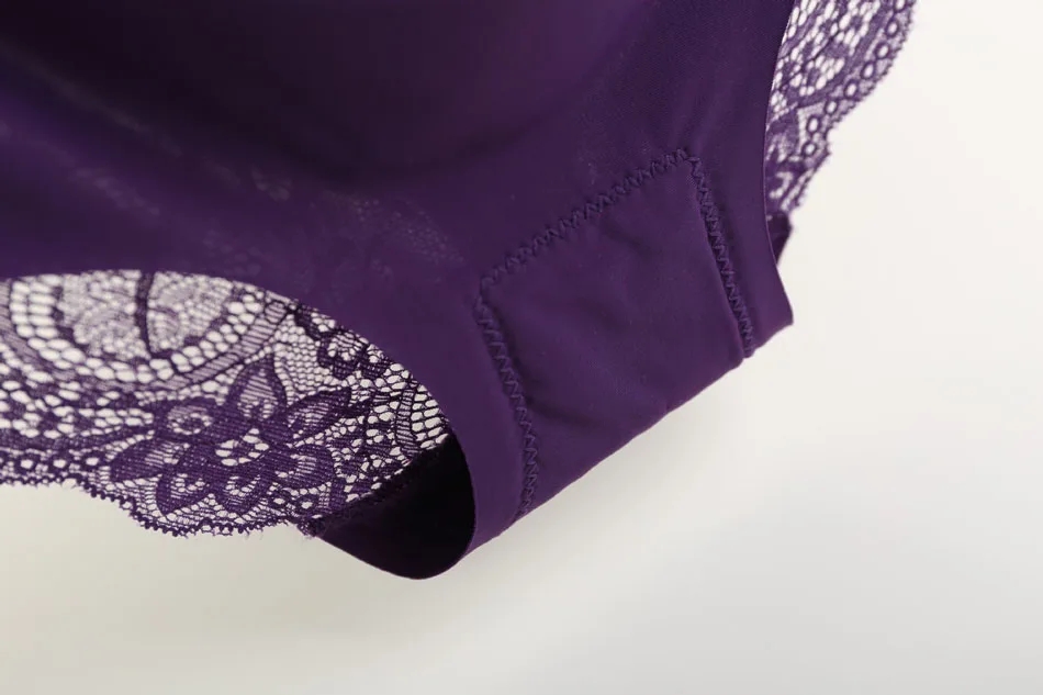 Women Sexy Lace Briefs Fabric Ultra-thin Comfort Underwear Seamless Panties for Women Underpants Cotton Lingerie Knickers  48