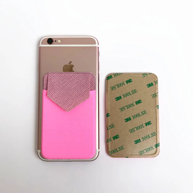 

Elastic Cellphone Pocket Solid Mobile Phone Wallet Credit ID Card Holder Pocket Adhesive Sticker Lycra Accessory