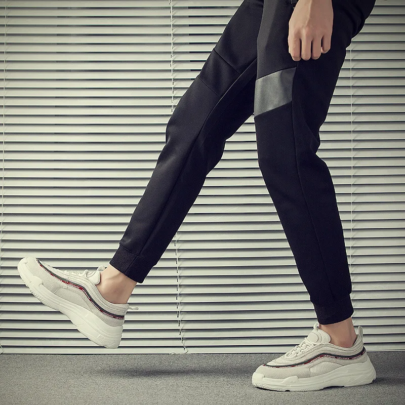 Homens Dos De Aumentar Estilo Novos 2018 Casual Verão Lazer Costura Coreano Sapatos branco Superior Preto Y00Hwgq