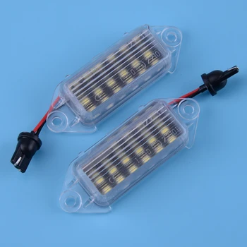 

CITALL 2pcs White 18LED Number License Plate Light Lamp Fit For Mitsubishi Lancer 2003-2010 2011 2012 2013 2014 2015 2016 2017