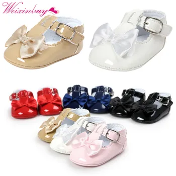 

2020 baby PU Leather Prewalkers Boots Non-slip Shoes Fashion Baby Girls Newborn Babies Shoes first walk