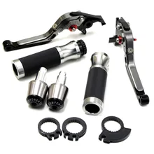 motorcycle brake levers 22MM handle bar grips ends For Suzuki GSXR GSX-R 600 750 1000 K1 K2 K3 K4 K5 K6 K7 K8 K9 97-12