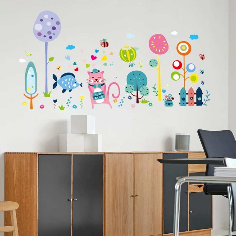 Home Decor Cartoon Car Creative wall stickers Home Decor Wedding Decoration maison Self-adhesive Removable wall stickers rooms (4)