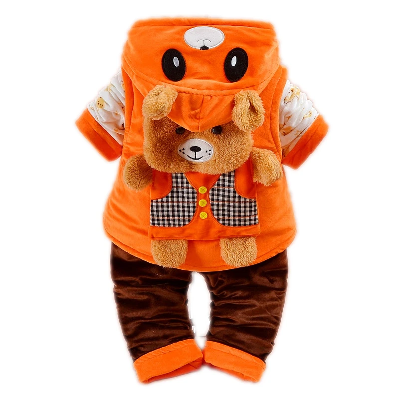 

2018 Baby boy Clothes 3pcs fall and Winter Outfit For Baby Boy Clothing Sets Toddler Kids Clothes 0-2 years infant baby boy