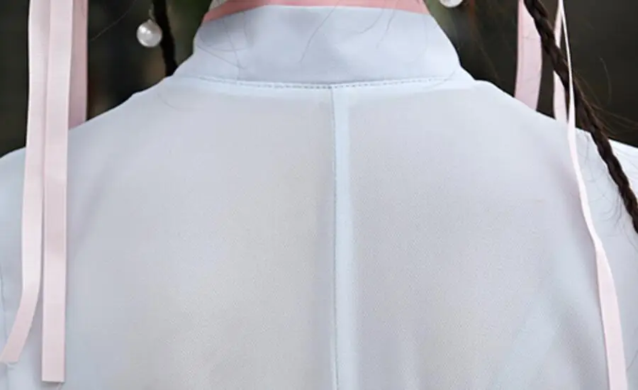 Summer National Daily Women Dress Improved Han Chinese Clothing Vintage Cross Collar Double Dress Expansion Han Element Dress13